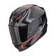 Casca Scorpion EXO-520 EVO AIR TERRA Black-Silver-Red